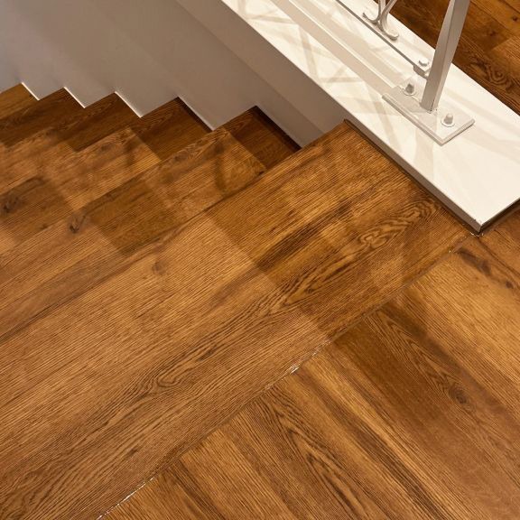 Designbelag auf einer Treppe