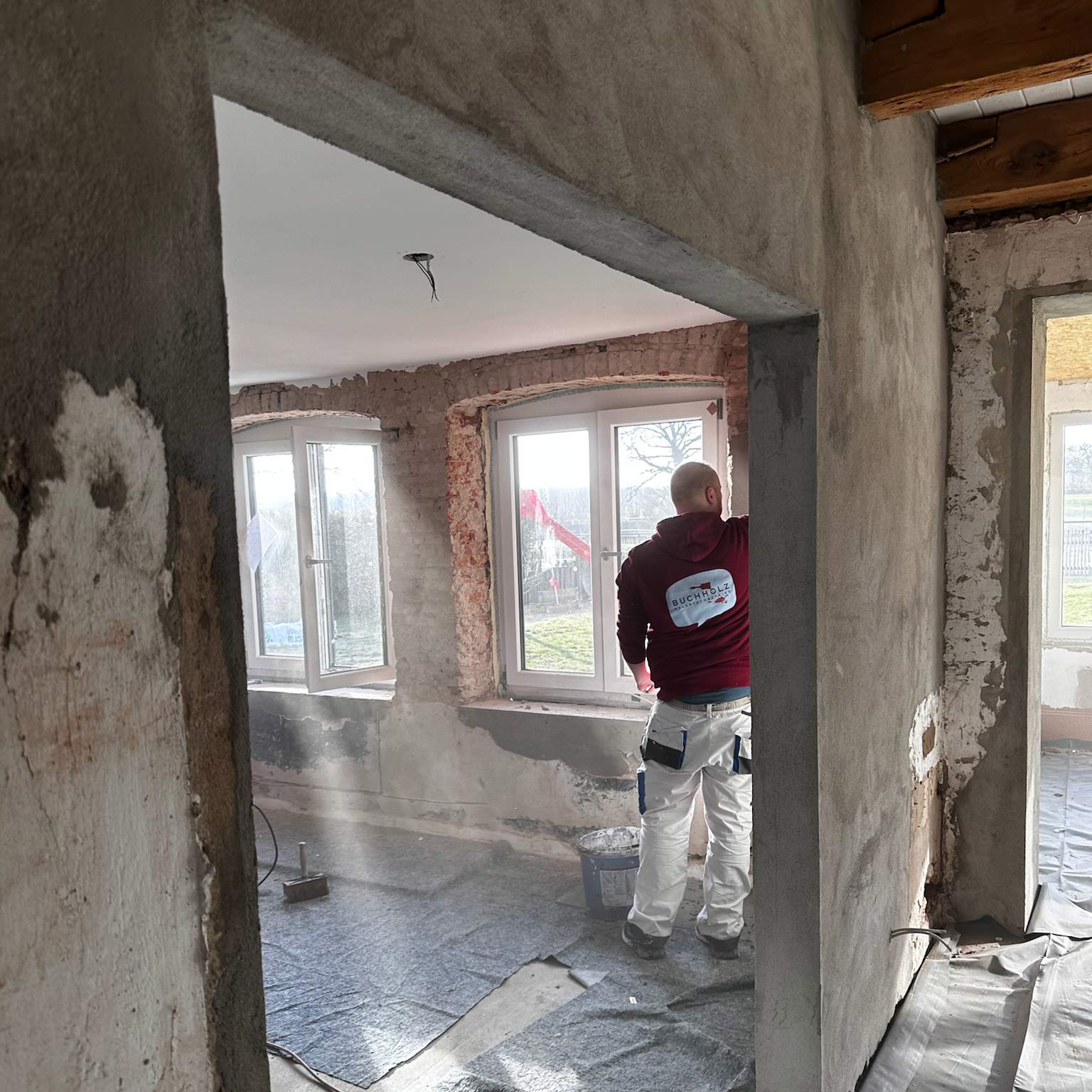 Mitarbeiter renoviert