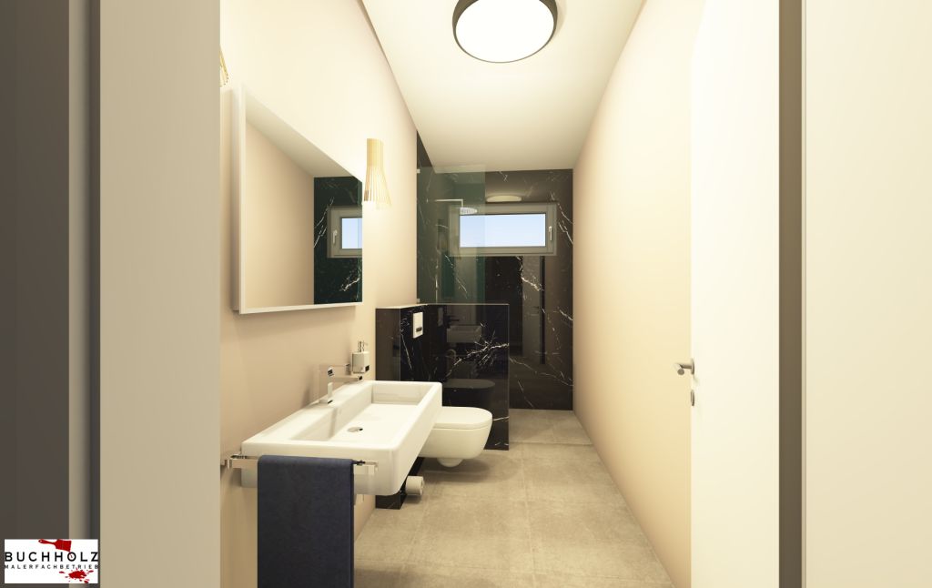 3D-Ansicht Badezimmer
